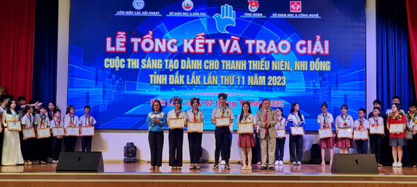 Tổng kết và trao giải Cuộc thi sáng tạo dành cho thanh thiếu niên, nhi đồng tỉnh Đắk Lắk lần thứ 11, năm 2023