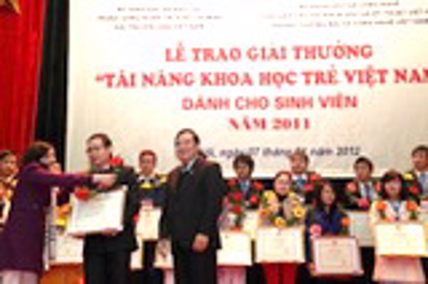 30/6: hết hạn nhận hồ sơ Giải thưởng “Tài năng khoa học trẻ Việt Nam”
