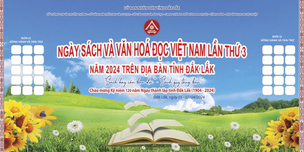 Ngày Sách và Văn hóa đọc Việt Nam lần thứ 3 năm 2024 trên địa bàn tỉnh Đắk Lắk