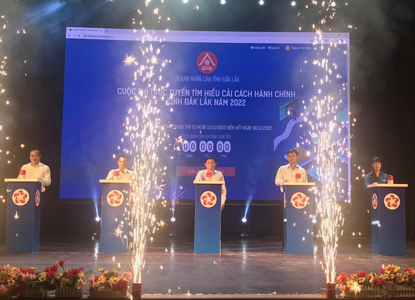 Lễ phát động "Cuộc thi trực tuyến tìm hiểu cải cách hành chính tỉnh Đắk Lắk năm 2022"