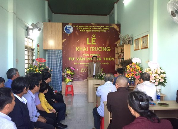 Lễ khai trương và đón nhận Giấy chứng nhận đăng ký hoạt động khoa học và công nghệ Văn phòng đại diện Viện Nghiên cứu Kiến trúc Phong thủy tại tỉnh Đắk Lắk