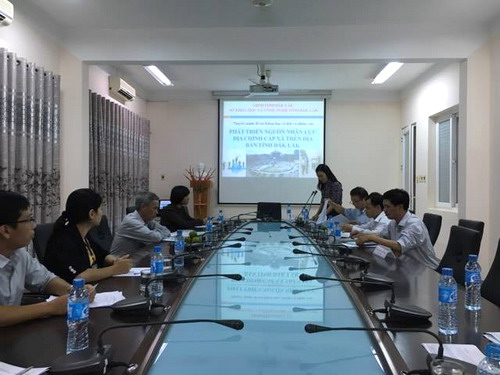 Hội đồng tư vấn giao trực tiếp Đề tài cấp cơ sở: “Phát triển nguồn nhân lực địa chính cấp xã trên địa bàn tỉnh Đắk Lắk”