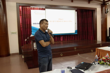 ông Nguyễn Minh Hải - Giám đốc Trung tâm Đào tạo Nghiệp vụ Tiêu chuẩn Đo lường Chất lượng thuộc Tổng Cục Tiêu chuẩn Đo lường Chất lượng, giảng viên khóa tập huấn