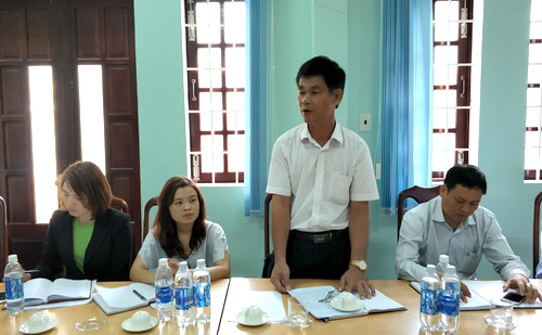 Ông Nguyễn Văn Khoa - Phó Giám đốc Sở KH&CN phát biểu tại buổi làm việc