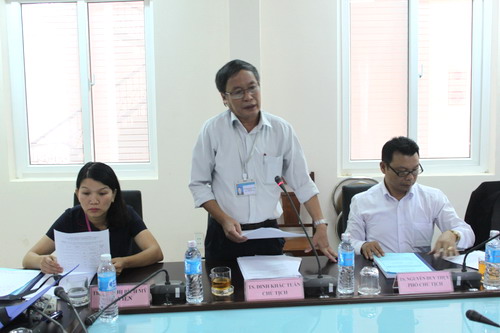 TS. Đinh Khắc Tuấn - Chủ tịch Hội đồng kết luận ý kiến của Hội đồng