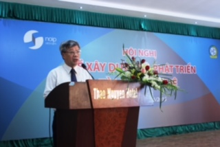 Ông Trần Việt Thanh, Thứ trưởng Bộ KH&CN kiêm Cục trưởng Cục SHTT phát biểu tại Hội nghị