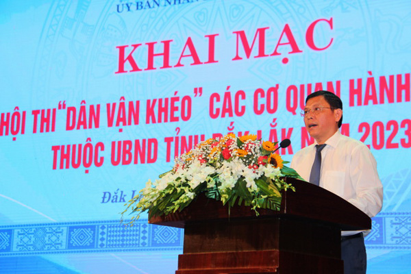 Khai mạc Hội thi “Dân vận khéo” các cơ quan hành chính thuộc UBND tỉnh Đắk Lắk năm 2023