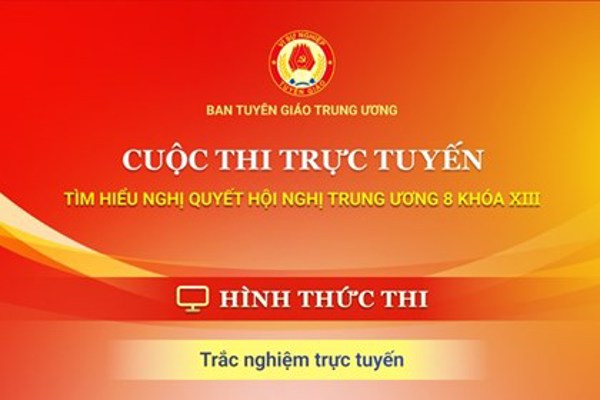 Infographic: Cuộc thi trực tuyến tìm hiểu Nghị quyết Hội nghị Trung ương 8 khoá XIII