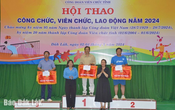 Hội thao công chức, viên chức, lao động năm 2024: Sở Văn hoá, Thể thao và Du lịch đoạt giải Nhất toàn đoàn