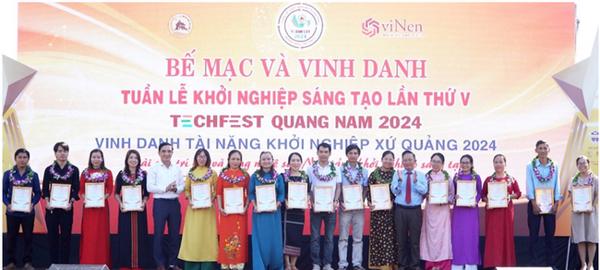 Bế mạc TechFest Quảng Nam 2024 và vinh danh tài năng khởi nghiệp xứ quảng 2024