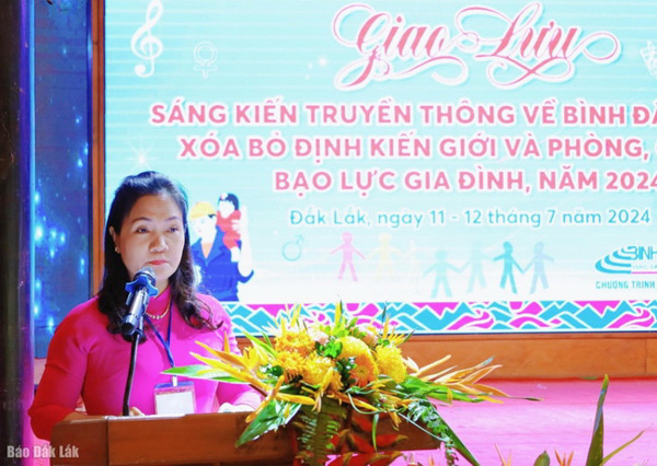 Giao lưu “Sáng kiến truyền thông về bình đẳng giới, xóa bỏ định kiến giới và phòng, chống bạo lực gia đình năm 2024”