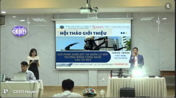 Hội thảo giới thiệu: Giải pháp giám sát và quản lý môi trường bằng công nghệ UAV (Máy bay không người lái-Drone) và ROV (Robot lặn)