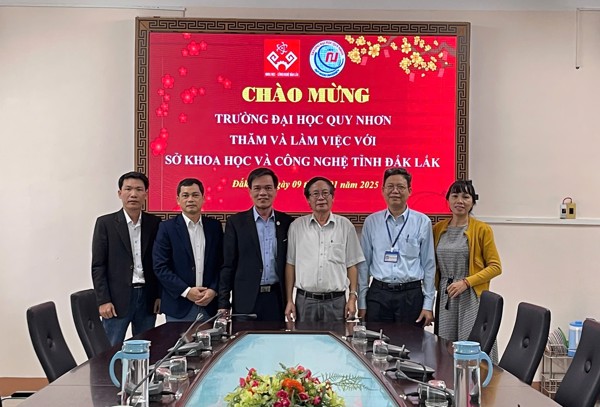 Sở Khoa học và Công nghệ tỉnh Đắk Lắk tiếp và làm việc với trường Đại học Quy Nhơn