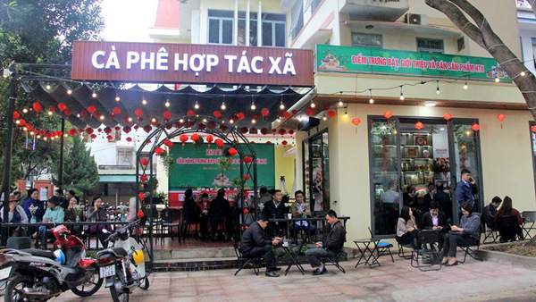 Khai trương điểm trưng bày, giới thiệu sản phẩm và cà phê hợp tác xã