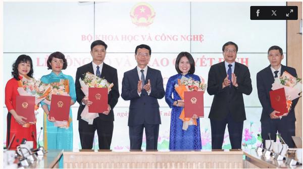 Bộ Khoa học và Công nghệ điều động, bổ nhiệm lãnh đạo 5 đơn vị