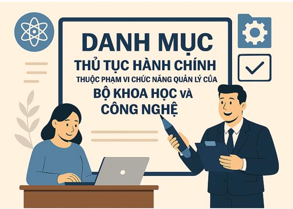 Công bố danh mục TTHC đủ điều kiện để thực hiện cung cấp DVCTT toàn trình, DVCTT một phần, dịch vụ cung cấp thông tin thuộc phạm vi quản lý của Bộ Khoa học và Công nghệ