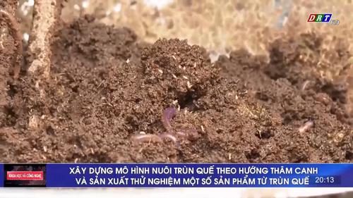 Số 08/2023: Xây dựng mô hình nuôi Trùn quế theo hướng thâm canh và sản xuất thử nghiệm một số sản phẩm từ Trùn quế