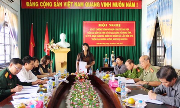 Ban Dân vận Tỉnh ủy Sơ kết các chương trình phối hợp hoạt động năm 2015