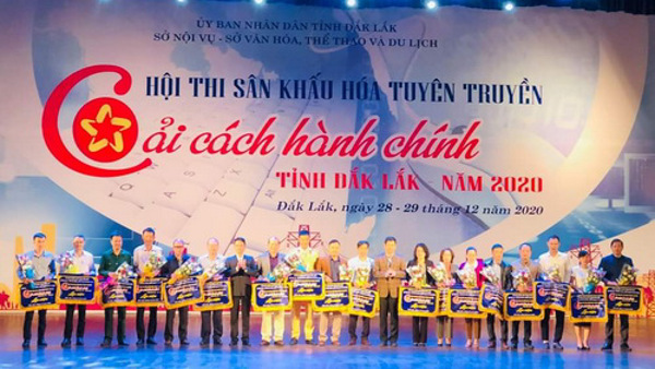 Hội thi sân khấu hóa tuyên truyền cái cách hành chính tỉnh Đắk Lắk năm 2020