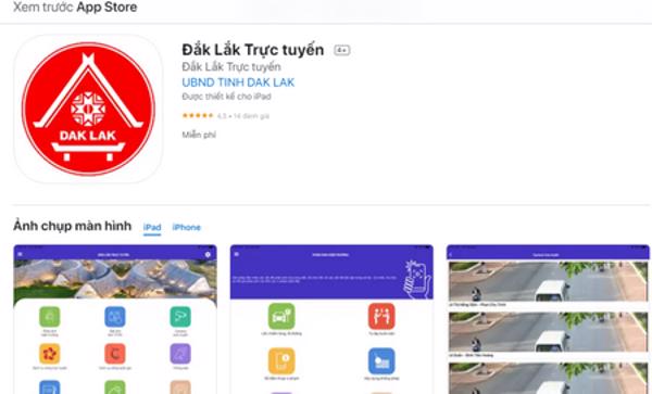 Ứng dụng Đắk Lắk trực tuyến cung cấp camera trực tuyến theo dõi lĩnh vực giao thông