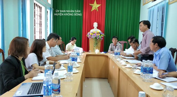 Sở Khoa học và Công nghệ làm việc với UBND huyện Krông Bông