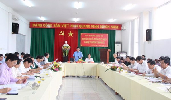 Đoàn công tác của Thường trực Tỉnh ủy làm việc với Huyện ủy Krông Búk