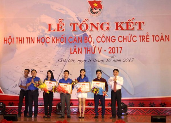 Lễ tổng kết và trao giải Hội thi tin học khối cán bộ, công chức trẻ toàn quốc lần thứ V năm 2017