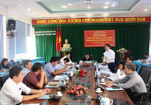 Phấn đấu đến năm 2020 toàn tỉnh có 50% trở lên số trường học đạt chuẩn quốc gia