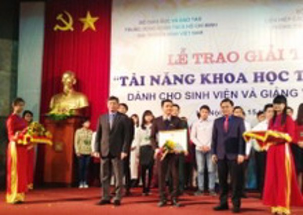 121 đề tài nghiên cứu đạt giải “Tài năng khoa học trẻ Việt Nam” năm 2014