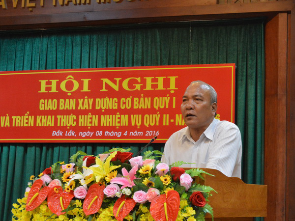 Giao ban xây dựng cơ bản Quý I năm 2016