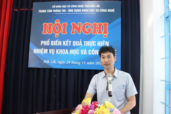 Hội nghị phổ biến kết quả thực hiện nhiệm vụ khoa học và công nghệ