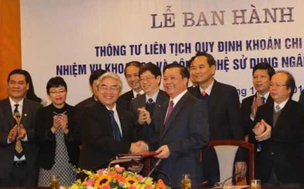 Thông tư liên tịch số 27/2015/TTLT/BKHCN-BTC quy định khoán chi thực hiện nhiệm vụ khoa học và công nghệ sử dụng ngân sách Nhà nước