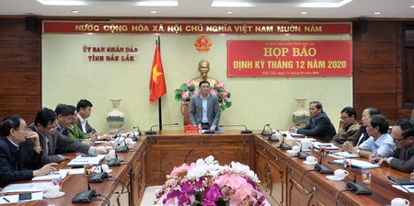 UBND tỉnh họp báo định kỳ tháng 12 năm 2020