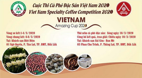 36 đơn vị tham gia Cuộc thi Cà phê đặc sản Việt Nam 2020