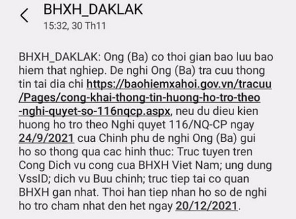 BHXH tỉnh Đắk Lắk triển khai nhắn tin theo đầu số BHXH_DAKLAK