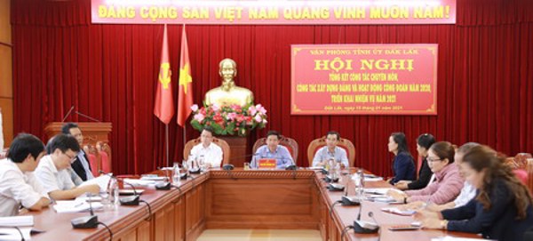 Văn phòng Tỉnh ủy tổng kết công tác năm 2020