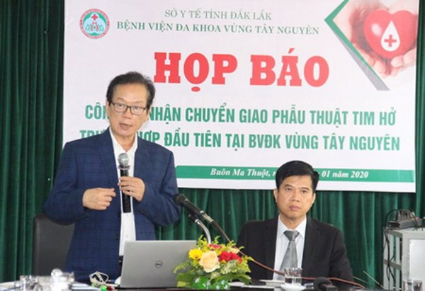 Chuyển giao thành công kỹ thuật phẫu thuật tim hở cho Bệnh viện Đa khoa Vùng Tây Nguyên