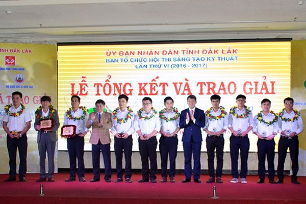 Lễ tổng kết và trao giải Hội thi Sáng tạo kỹ thuật tỉnh lần thứ VI (2016-2017)