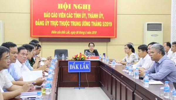 Hội nghị trực tuyến báo cáo viên Trung ương tháng 5/2019