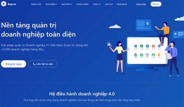 Quản trị doanh nghiệp trên nền tảng Base.vn