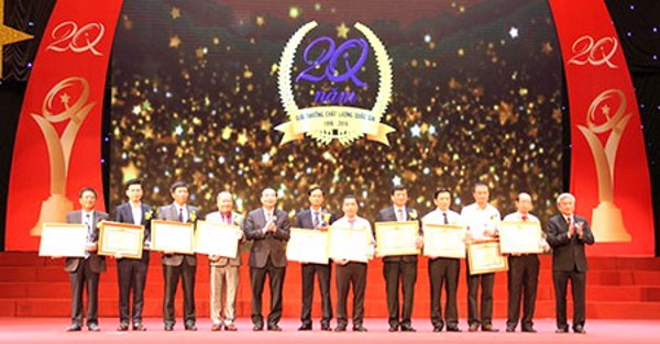 77 doanh nghiệp đoạt Giải thưởng Chất lượng Quốc gia năm 2015