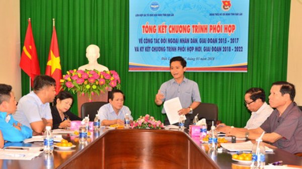 Ký kết chương trình phối hợp công tác đối ngoại nhân dân giai đoạn 2018-2022