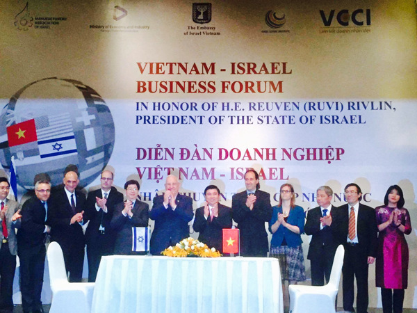 Việt Nam - Israel ký kết hợp tác về đổi mới công nghệ