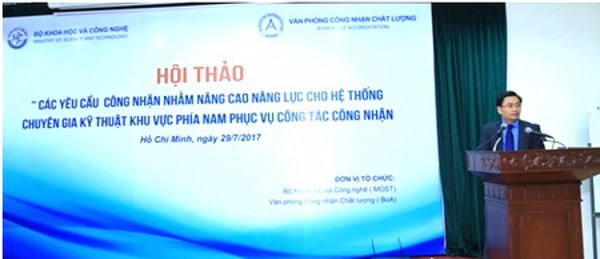 Nâng cao năng lực cho hệ thống chuyên gia kỹ thuật khu vực phía Nam phục vụ công tác công nhận