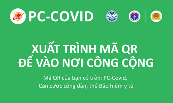 Infographic hướng dẫn cài đặt và sử dụng ứng dụng PC-Covid quét mã QR khai báo y tế