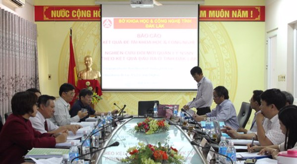 Hội đồng đánh giá, nghiệm thu đề tài cấp tỉnh: Nghiên cứu đổi mới quản lý ngân sách nhà nước theo kết quả đầu ra ở tỉnh Đắk Lắk