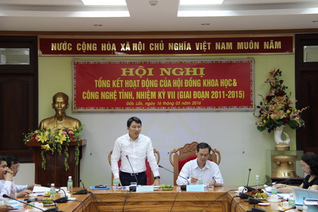 Ông Nguyễn Hải Ninh – Ủy viên dự khuyết TW Đảng, Phó Chủ tịch UBND tỉnh, Chủ tịch Hội đồng KH&CN tỉnh phát biểu ý kiến kết luận