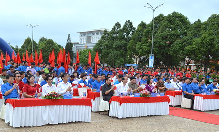 Các đại biểu tham dự lễ ra quân.