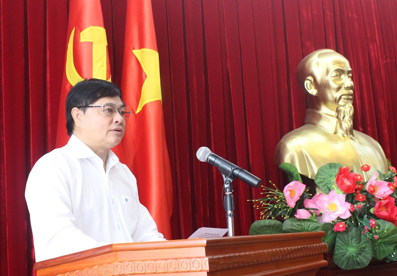 Đồng chí Phạm Minh Tấn – Phó Bí thư Thường trực Tỉnh ủy, Trưởng Ban Chỉ đạo công tác TTĐN tỉnh phát biểu kết luận Hội nghị