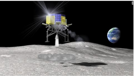 Hình ảnh mô phỏng tàu thăm dò không người lái Smart Lander for Investigating Moon (SLIM).